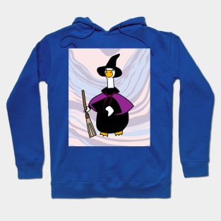 Halloween Goose Witch Conjuring Up Duck Hoodie